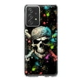 thumbnail image 1 of MUNDAZE Samsung Galaxy A53 Shockproof Clear Hybrid Protective Phone Case Fantasy Paint Splash Pirate Skull Cover, 1 of 5