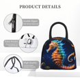 thumbnail image 4 of Disketp Yellow Fish Seahorse Bolsa Térmica para Almuerzo, Lonchera con Abertura Amplia y Gran Capacidad, Organizador Reutilizable para Mujeres, Hombres y Adultos, 4 of 6