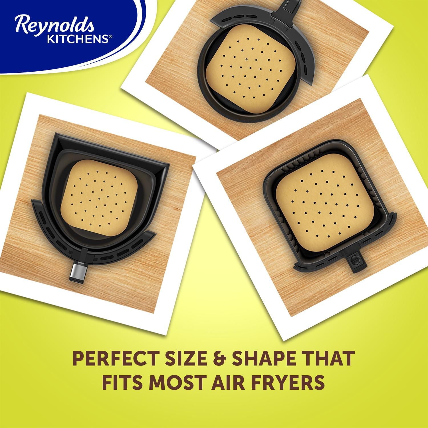 Reynolds Kitchens Air Fryer Liners 9" Unbleached Parchment 50ct