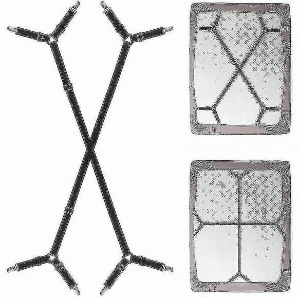 Adjustable Triangular Bed Sheet Tighteners for a Wrinkle-Free Fit