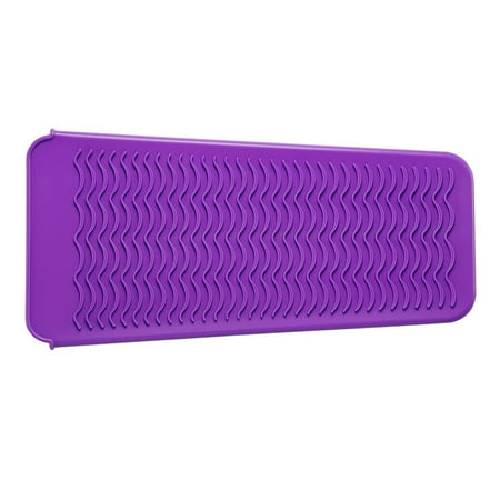 

Resistant Silicone Mat Pouch Mat Cover for Curling Irons Hair Straightener Flat Irons and Other Hot Hair Tools Food Grade Silicone Purple F62285
