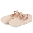thumbnail image 3 of Dynadans Girls' Canvas Ballet Shoes Women's Ballet Slippers for Toddler/Little Kid/Big Kid, 3 of 6