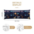 thumbnail image 3 of Gaeub Solar System Printed Long Body Pillowcase Envelope Closure 1 Pack Wrinkle for Night Sweats - 20x54 in, 3 of 8