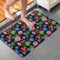 thumbnail image 4 of Pioneer Flower Floral Print Pattern Bathroom Rugs Mat, Non Slip Microfiber Bathroom Rug with Rubber Backing, Soft Mats for Bathroom Floor Tub Shower, 20"x32", 4 of 5