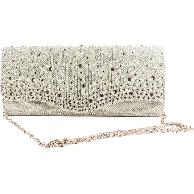 Bolsa de noche, elegante bolsa de cadena multifuncional para mujer, para cóctel, fiesta, boda
