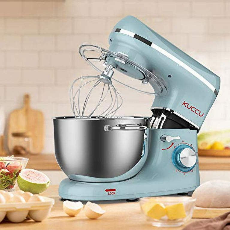Loniko Electric Stand Mixer, 6.5-qt 6-Speed Tilt-Head Household Stand Mixers with Dough Hook, Wire Whip & Beater, Kitchen Food Mixers with Splash