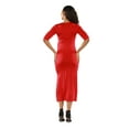 thumbnail image 3 of Women's Long V-neck Wrap Dress, 3 of 3