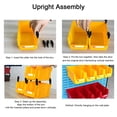 thumbnail image 4 of Parts Storage Rack Combination Type Wall Mounted Stackable Shop Tool Bin Nails Screws Beads Buttons Organizer 5.31 X 4.13 X 2.99in, 4 of 8