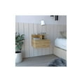 thumbnail image 2 of Pemberly Row Contemporary Floating Nightstand Engineered Wood Macadamia, 2 of 4