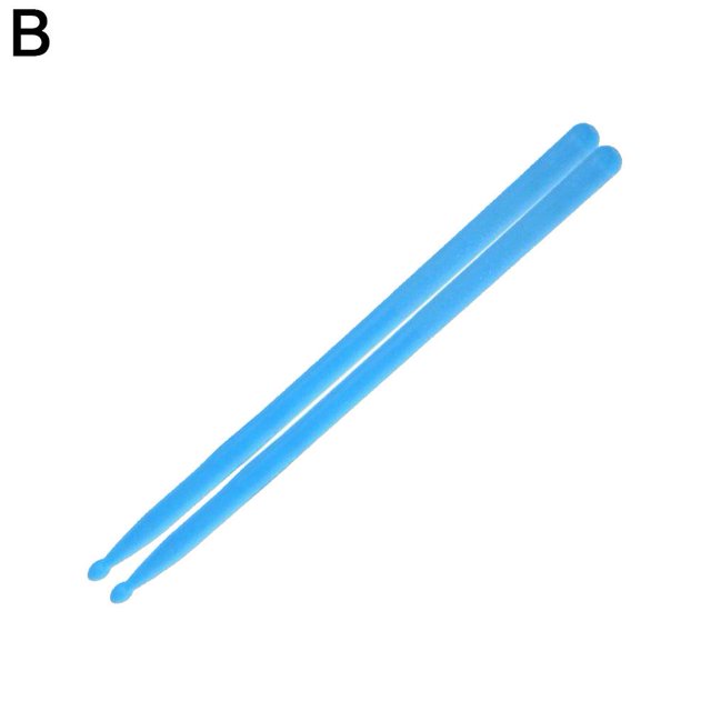GXFCAI Wmool 1pair 5a Luminous Drum Stick Drum Set Blue Green Fluorescent Glow Instruments In Musical Dark Nylon Drumsticks