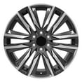 thumbnail image 2 of OE Wheels CA91 22 Inch Rim Fits Escalade Sport Style 6x139.7 22x9 Gloss Gunmetal with Polished Face - Hollander 4869 (1), 2 of 5