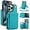 Green, variant on Crossbody Wallet Case for iPhone 15 Pro, RFID Blocking Zipper Handbag Purse Flip Cover, Kickstand Folio Case Card Slots Holder Wrist Strap Lanyard
