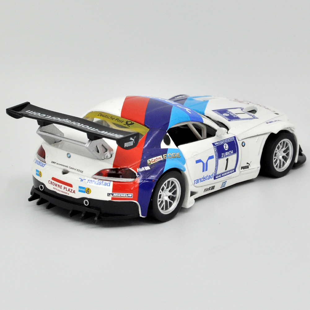 1: 32 Suitable for BMW Z4 GT3 Alloy Simulation Car Die Casting Model Dynamic Sound and Light Toy Series Collectibles Boy's Birthday Gift