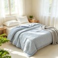 thumbnail image 5 of Ouuluon Soft Breathable Quilt, 59 x 79 in Lightweight Cool Blanket with Cotton Filling for Hot Weather Machine Washable, 5 of 7