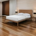 thumbnail image 6 of Stacy Queen Size Platform Bed, Panel Headboard, Walnut Brown Solid Wood, 6 of 6