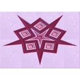 thumbnail image 1 of Ahgly Company Indoor Rectangle Patterned Dimorphotheca Magenta Pink Area Rugs, 3' x 5', 1 of 6