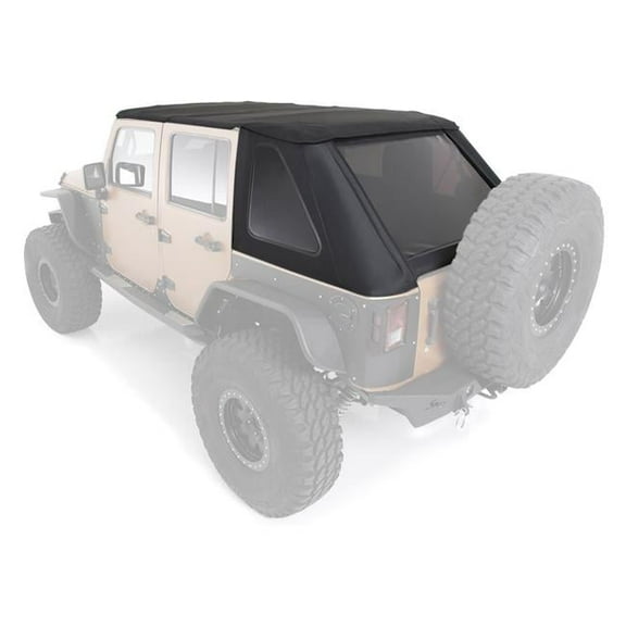 Bowless Combo Top Kit with Tinted Windows for 2007-2018 Jeep Wrangler JK 4 Door