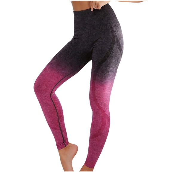 MOJOGO Women's Gradient Leggings Seamless High Waist Sportwear Stretchy Breathable Yoga Workout