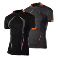 thumbnail image 1 of Playera 2 Piezas Deportiva Compresión Correr Manga Corta Gym, 1 of 8