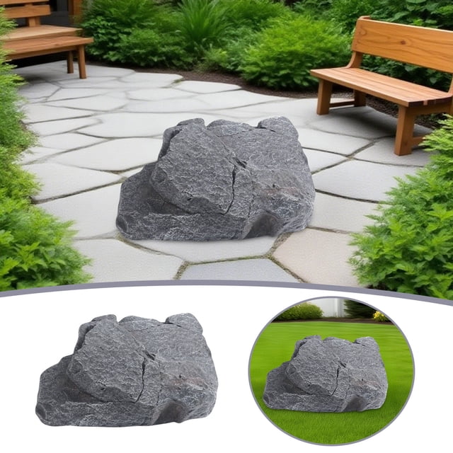 Foam Pseudorock Is For Landscaping Rock Cover Courtyard Decoration And Well Cover Pseudorock Pseudorock Cover Is For Landscaping Decorative Stones for Planters Decorative Stones Outdoor Decorative