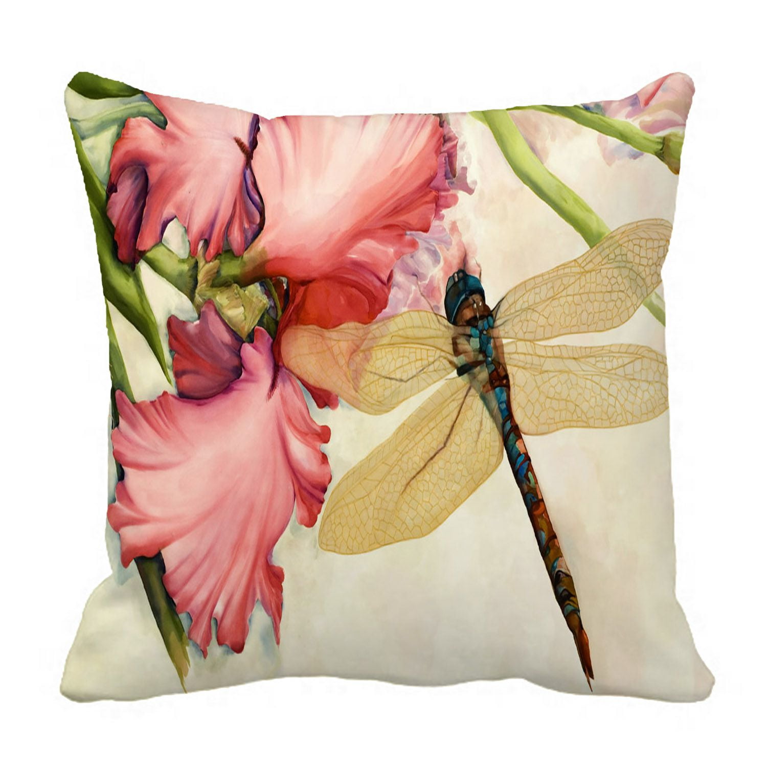 ZKGK Dragonfly Pillowcase Home Decor Pillow Cover Case Cushion Two