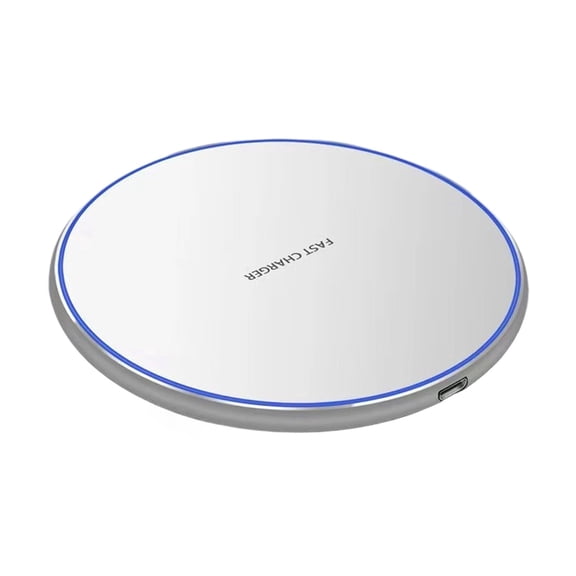 Fast Wireless Charger for All Phones Certified 10W Max Wireless Charging Pad With Type C Compatible with Android Devices,White