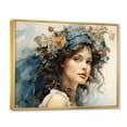 thumbnail image 2 of Designart "Stylish 1830S Genteel Portrait" Fashion Floater Framed Canvas Wall Art, 2 of 7