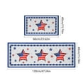 thumbnail image 3 of Lilixerw 2 PCS 4th of July Kitchen Rugs and Mats Patriotic Door Mats Independence Day Memorial Day Flag Day Red White Blue Floor Rugs, 3 of 6