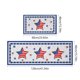 thumbnail image 3 of Juego de dos alfombras de cocina con temática del Día de la Independencia, con felpudos patrióticos antideslizantes con estampado de banderas rojas, blancas y azules para fregadero y cocina., 3 of 5