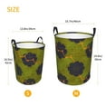 thumbnail image 6 of YFYANG Waterproof Laundry Hamper, Abstract Floral Pattern Laundry Basket Oxford Fabric with Handle Foldable, S, 6 of 8