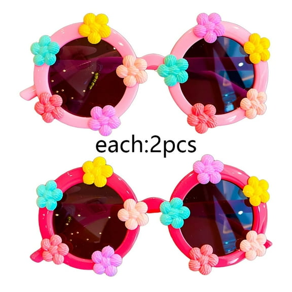 GJX 4Pcs Baby Sunglasses,Uv400 Sun Protection Function Toddler Sunglasses Age 2-4,Suitable for Multiple Occasions Infant Sunglasses,Style1