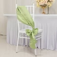 thumbnail image 4 of Efavormart 5 Pack Sage Green Lamour Satin Chair Sashes, Chair Bows - 6"x106", 4 of 9
