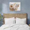 thumbnail image 4 of INK+IVY Windswept Hand Embellished Canvas Wall Art 26.0 W x 20.0 H Farmhouse Art Highland Bull Brown, 4 of 8