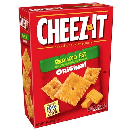 Cheez It Reduced Fat - Cheez-It, Baked Snack Cheese Crackers, Reduced Fat, Original, 11.5oz Standard Packaging 11.5 oz