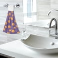 thumbnail image 7 of SKYSONIC 2 Pcs Hanging Hand Towels, Soft Absorbent Orange Pumpkin Thanksgiving Towel for Kitchen Bathroom, 12"x17", 7 of 7
