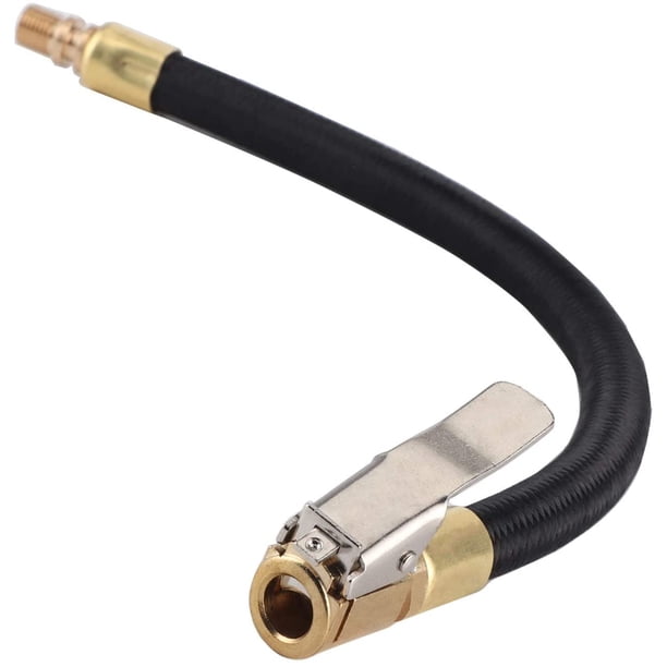 Inflador de neumáticos Tubo de extensión Bomba de neumáticos Adaptador de mandril de inflado rápido Manguera Conector de clip de inflado rápido Tubo de alta presión Mantenimiento de motocicl