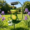 thumbnail image 6 of Frog Figurine Garden Solar Stake Light,Frog Solar Lights Outdoor Decorative,Bright Light Eagle Statue for Garden,Lawn,Patio,Yard Decoration, 6 of 6