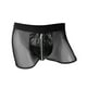 thumbnail image 1 of Ropa interior sexy para hombre Calzoncillos bóxer de malla transpirable Lencería hueca Pompotops qyievc4046, 1 of 1