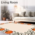 thumbnail image 2 of ODIKA 5'x7' Machine Washable Non-Slip Area Rug, Rustic Farmhouse Pumpkin Vine Thanksgiving Celebration Decorative High Traffic Rug, Beige, 602475, 2 of 7