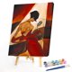 thumbnail image 2 of Cuadros Decorativos Vestido de desgaste de cantante de mujer de pintura digital pintado por números en lienzo (L194) Tmvgtek embutido en tela, 2 of 9