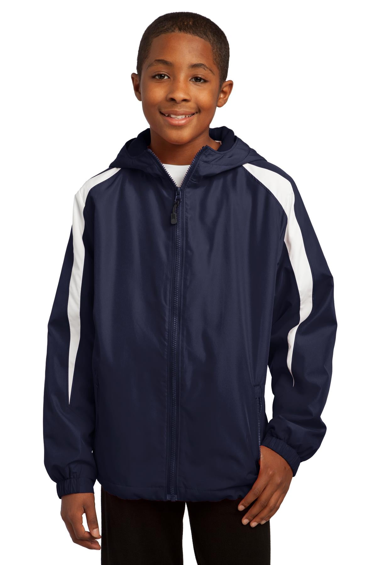 Sport-Tek Youth Fleece-Lined Colorblock Jacket - Walmart.com