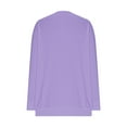 thumbnail image 5 of Ltctricy T Shirts for Women Trendy Long Sleeve Cowl Neck Solid Color Soft Casual Tunic Tops Loose Tee Blouses(Purple,Large), 5 of 5