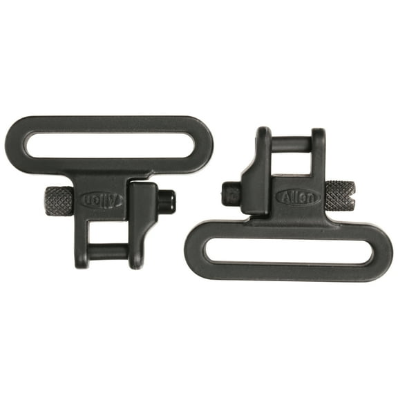 Allen Company Magnum 1.25" Rifle Swivel Set, Fits 1.25" Firearm Slings, Steel, Black, 14512
