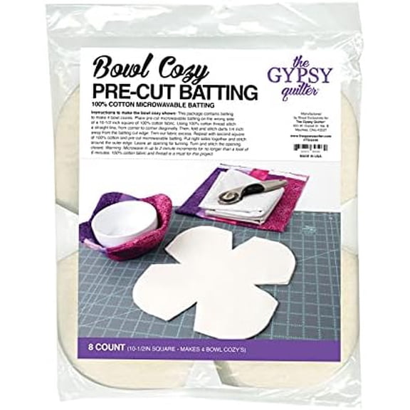 Bowl Cozy Pre Cut Batting 8ct$$