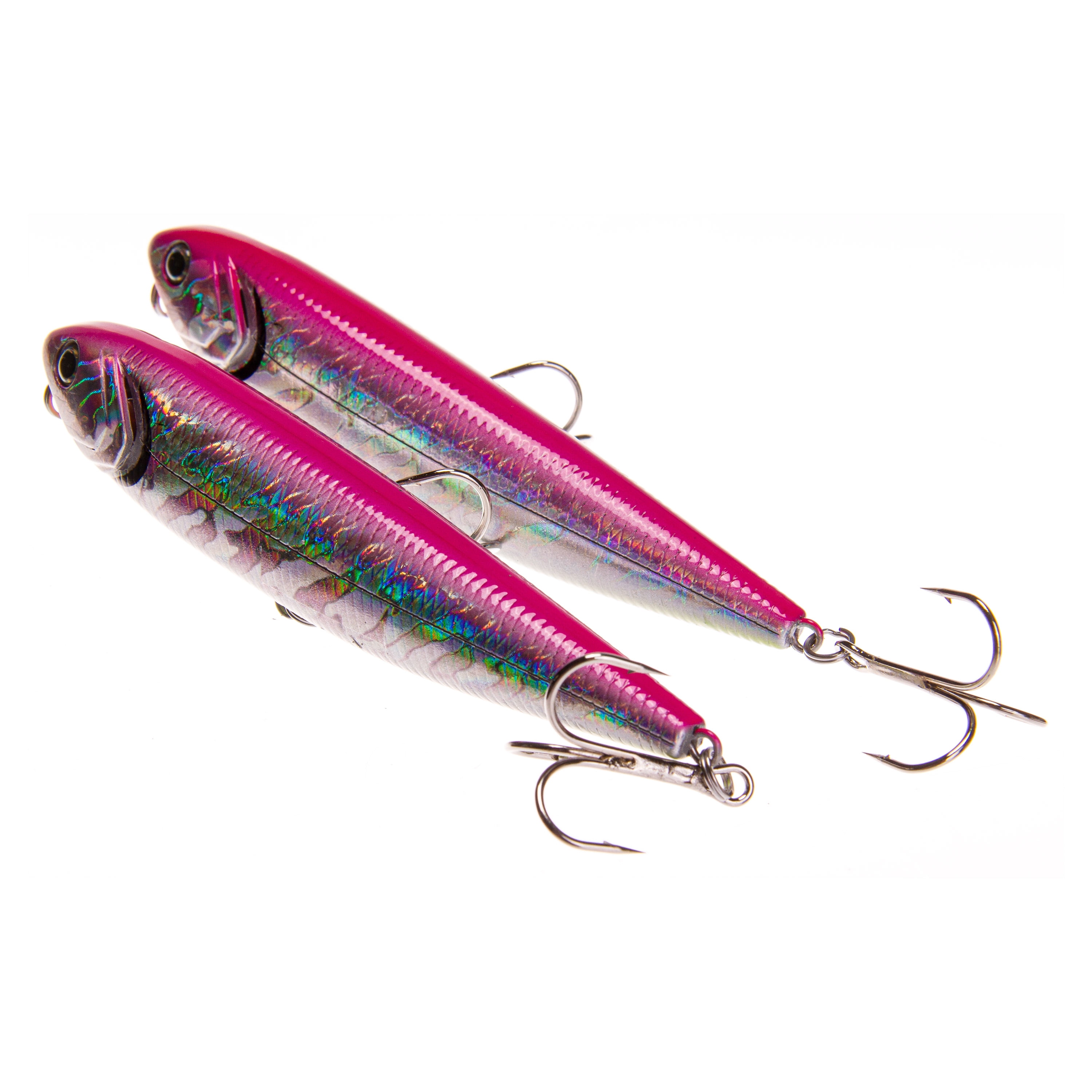 Ozark Trail Saltwater Inshore Walking Mullet Fishing Lures, Pink, 2-Pack