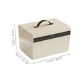 thumbnail image 2 of OUNONA White Lockable Storage Box with Combination Lock Alloy and Plastic Portable Safe for Home and Travel, 2 of 8