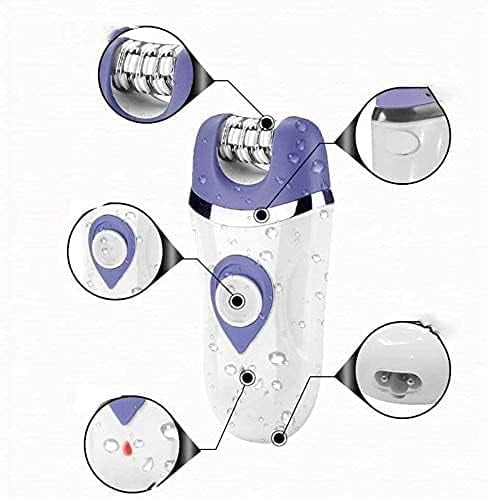 CNV   Epilator, Facial Hair Removal for Women, Shaver & Trimmer, Cordless, Rechareable, Wet & Dry