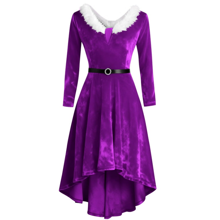 holiday plus size velvet dress Final Sale Plus Size Faux Wrap Gown with Tie Belt in Red Velvet main image 0