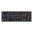 thumbnail image 4 of Teclado mecánico Motospeed CK62 de 61 teclas RGB con USB BT 3.0, modo dual, para juegos con interruptor OUTEMU azul/rojo, larga durabilidad, 4 of 5