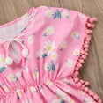 thumbnail image 4 of Nituyy Robe de Plage pour Bébé Fille à Imprimé Floral avec Pompons et Franges, par-Dessus de Maillot de Bain, 4 of 5